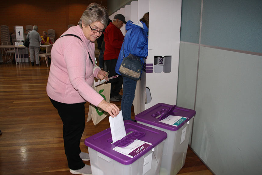 Polling booths open