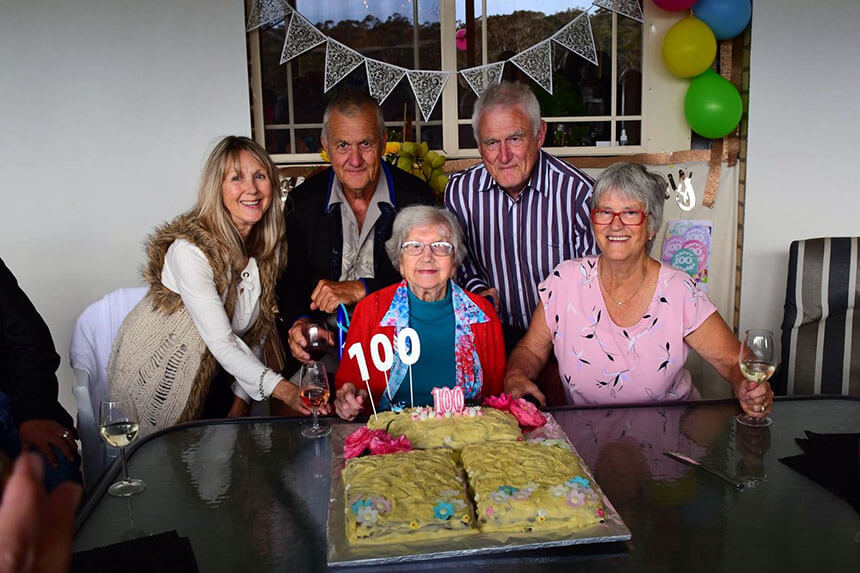 Amy reaches century milestone