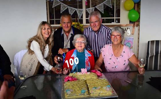 Amy reaches century milestone
