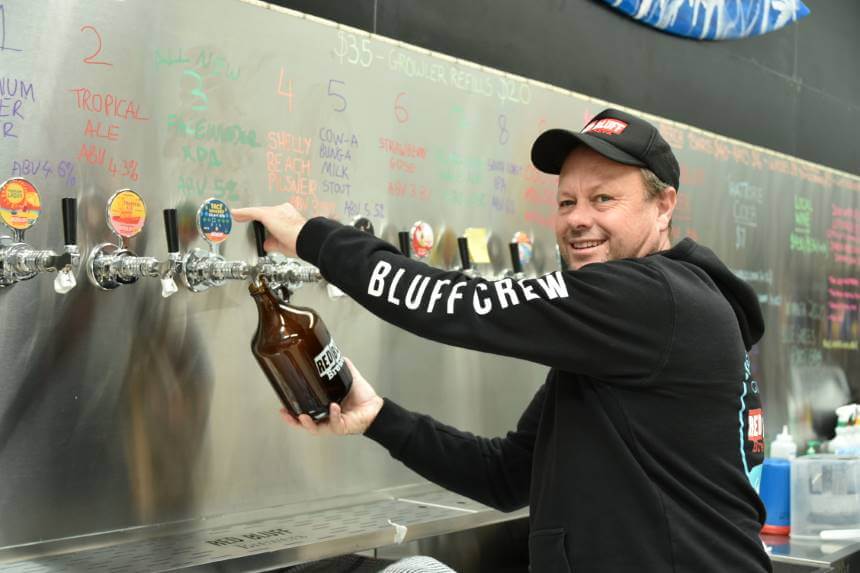 Red Bluff Brewery looking forward